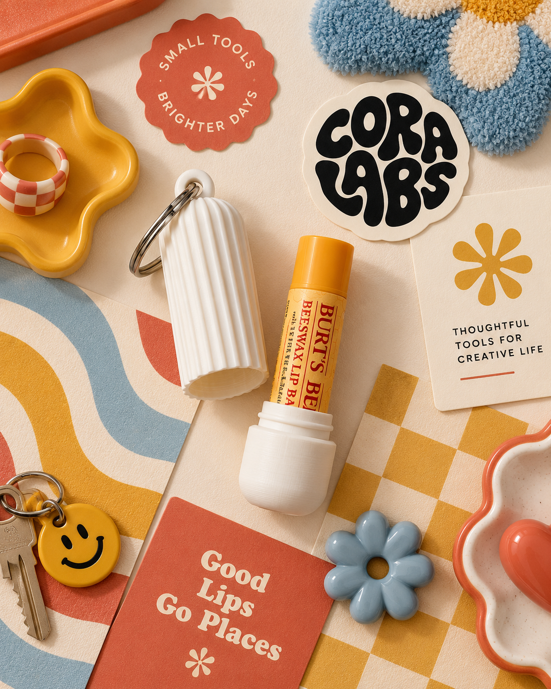 Japandi | Chaveiro Porta Lip Balm