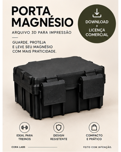 Porta Magnésio (Chalk Block Case) - Arquivo Digital + Licença Comercial