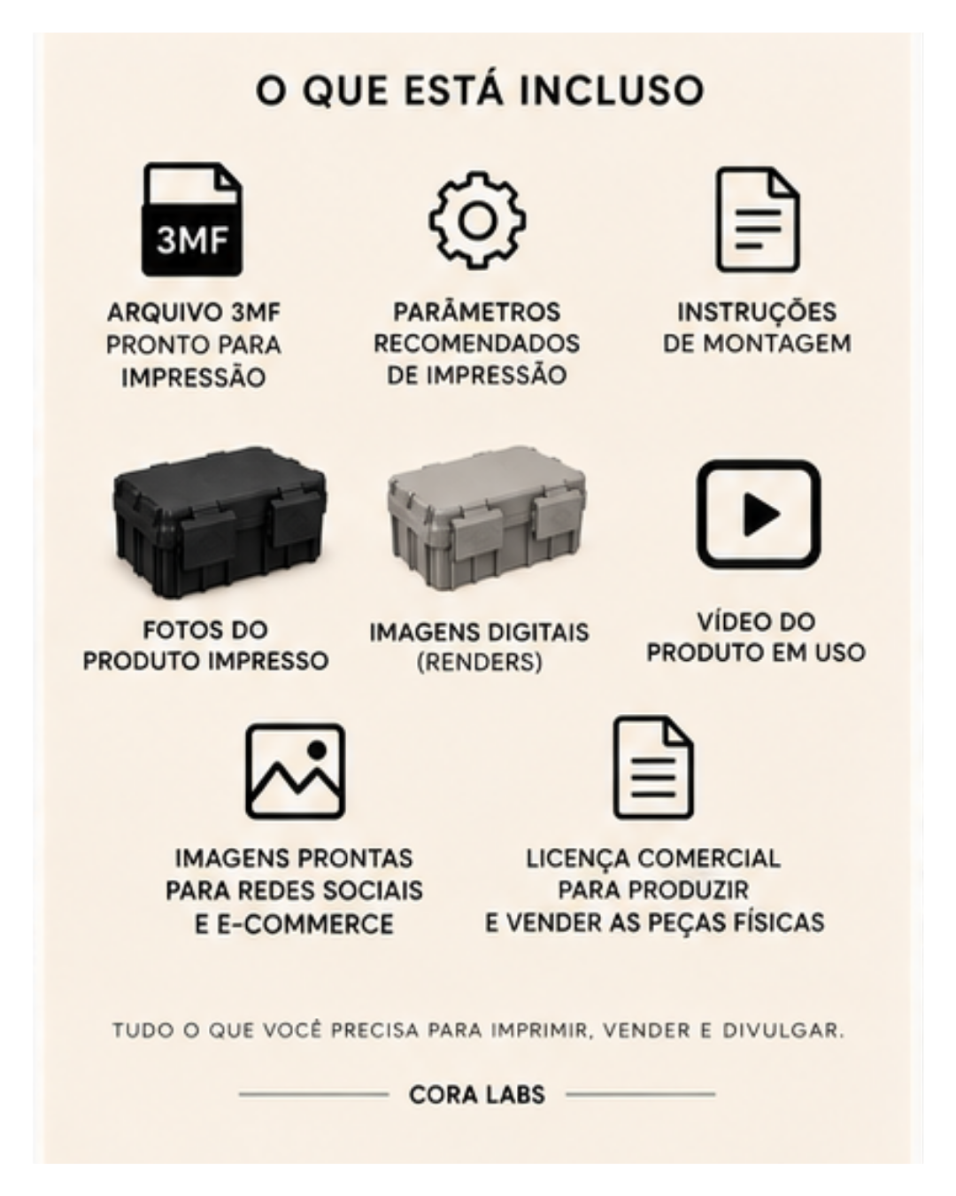 Porta Magnésio (Chalk Block Case) - Arquivo Digital + Licença Comercial