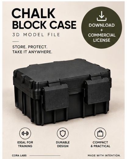 Porta Magnésio (Chalk Block Case) - Arquivo Digital + Licença Comercial