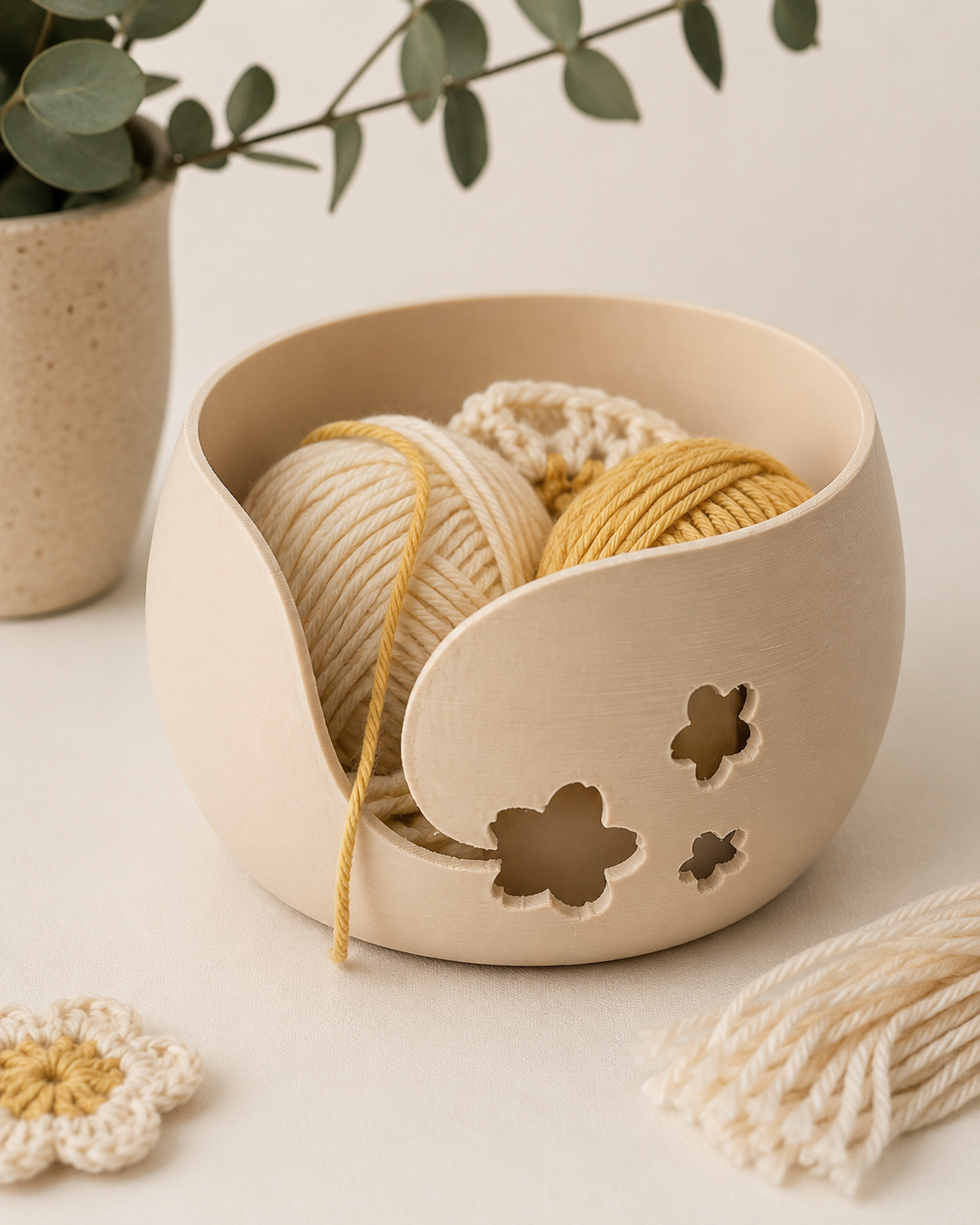 Novelo | Yarn Bowl para Tricô e Crochê
