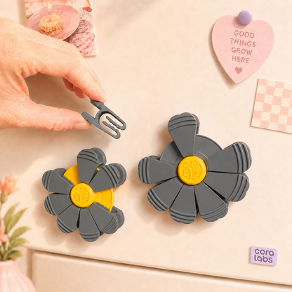 BloomClips | Flor Magnética com Clipes para Embalagens