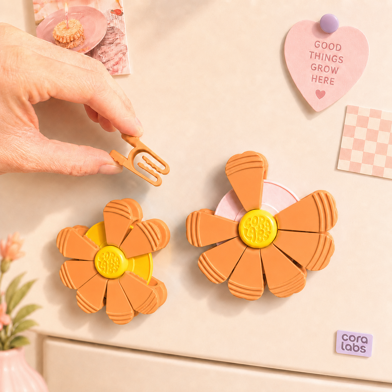BloomClips | Flor Magnética com Clipes para Embalagens