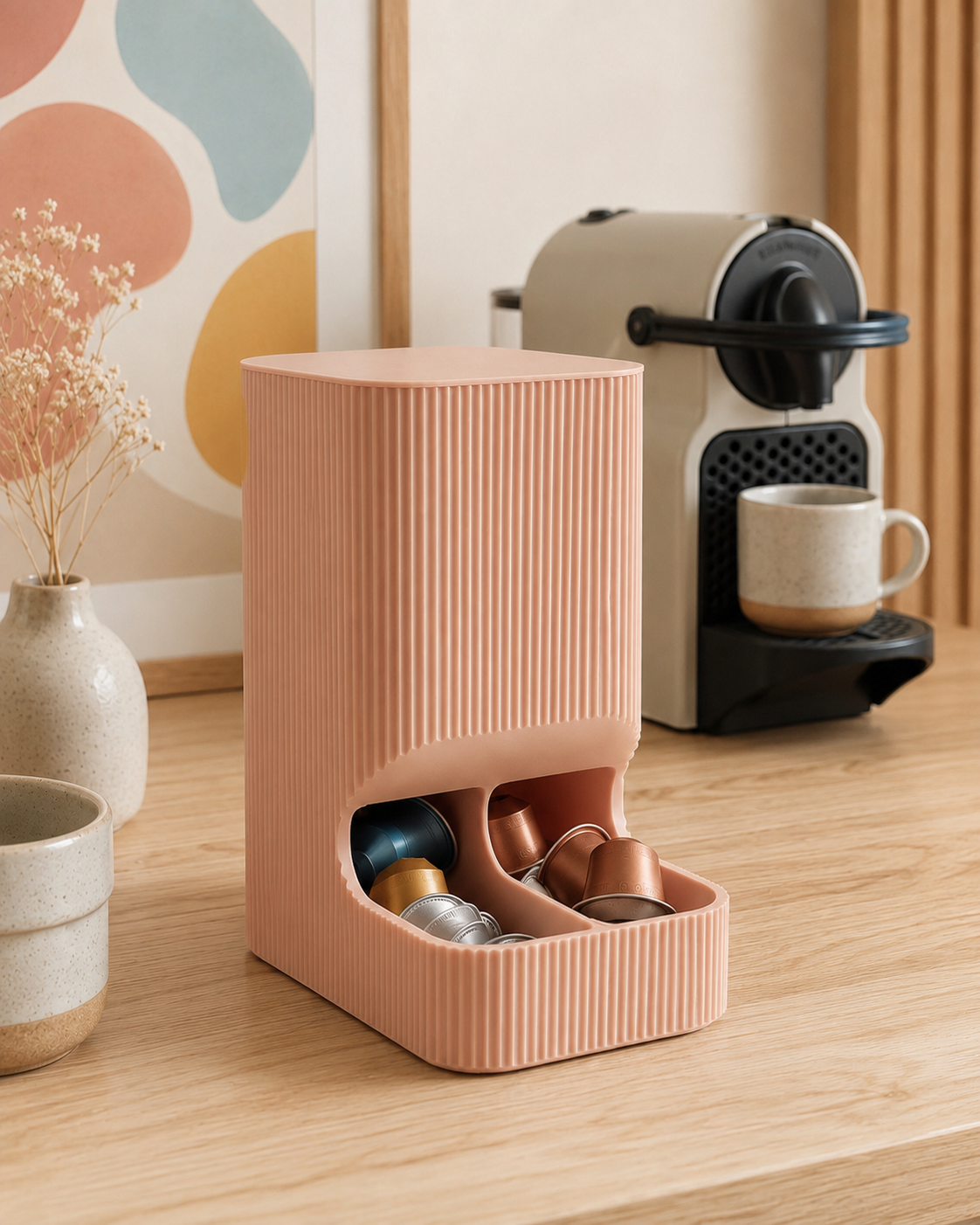 Fluxo Matinal | Dispenser Vertical para Cápsulas de Café