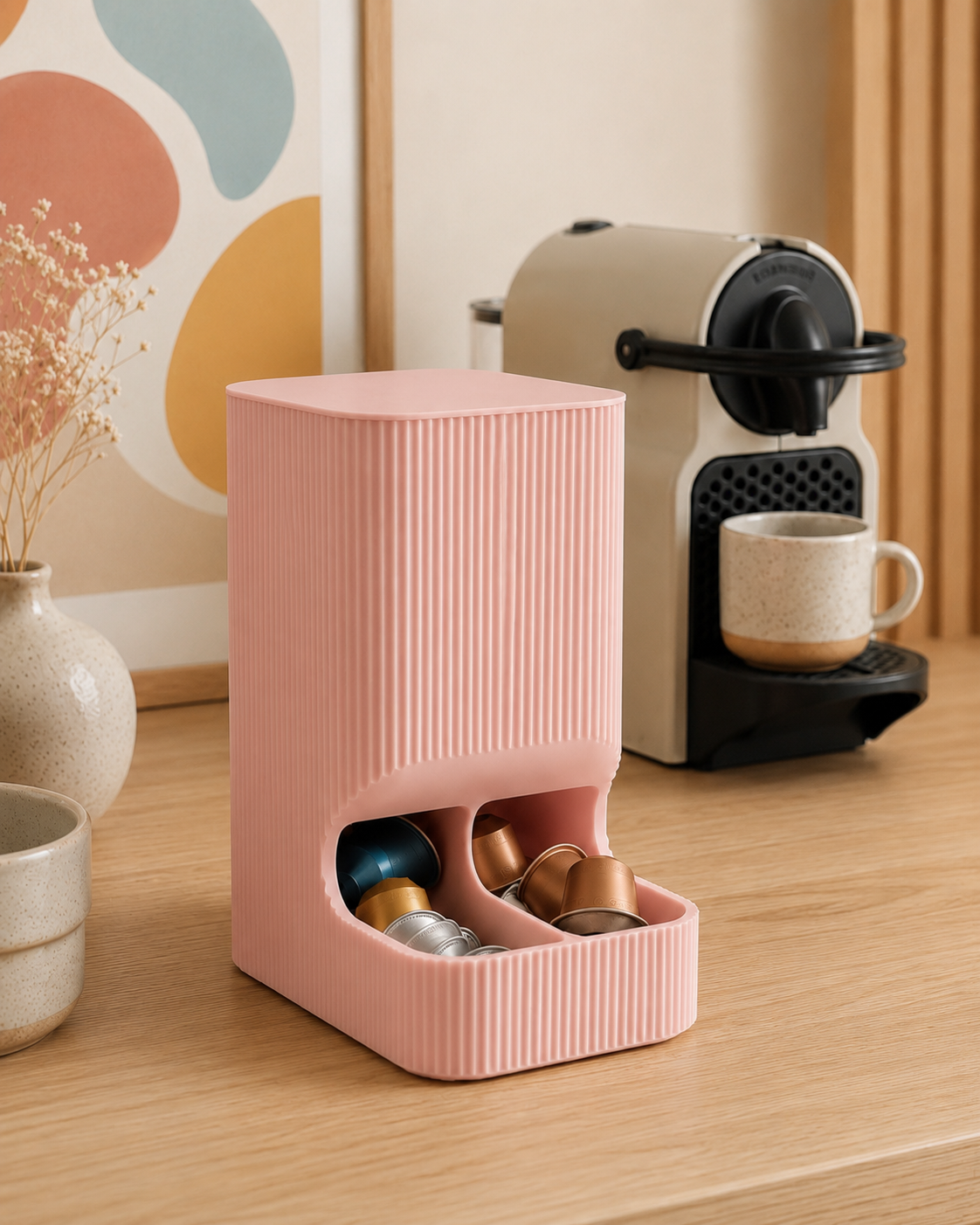 Fluxo Matinal | Dispenser Vertical para Cápsulas de Café